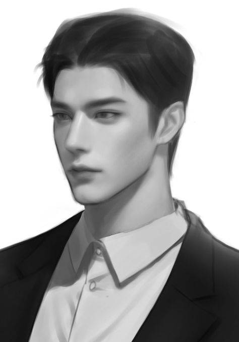 Semi Realistic Drawing Male, Semi Realistic Male, Semi Realistic Drawing, Semi Realistic Art, Face Proportions, Face Angles, Man Anatomy, Manga Eyes, Semi Realism