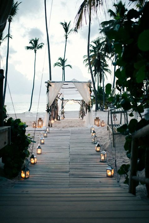 Destination Wedding Punta Cana, Wedding Aisles, Best Wedding Destinations, Beach Wedding Aisles, Sunrise Ceremony, Rustic Wedding Decorations, Wedding Ceremony Ideas, Beach Wedding Inspiration, Beach Wedding Decorations