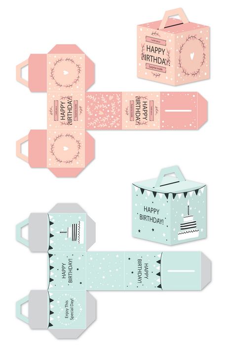 Cute Birthday Gift Box Packaging#pikbest#Templates#Others#Others Printable Packaging Template, Product Packaging Template, Candy Boxes Ideas, Cake Box Design Packaging Ideas, Box Packaging Design Templates, Candy Box Design, Gift Box Template Printable, Birthday Box Ideas, Gift Box Pattern