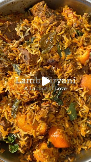 Lamb Biryani, Mutton Biryani, Lamb Marinade, Happy Belly, Biryani Recipe, Plain Yogurt, Biryani, Rolls, Chicken