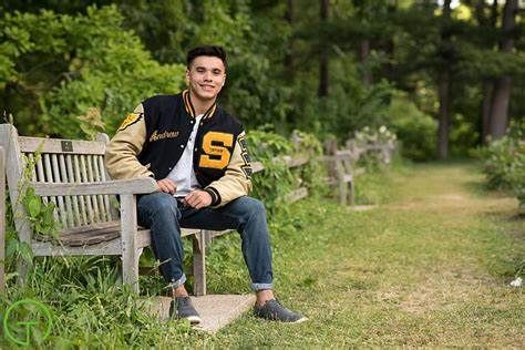 best senior picture outfits for guys - Noreen Conn Letterman Jacket Pictures, Spring Senior Pictures Outfits, Senior Pic Ideas, College Football Outfits, Spring Senior Pictures, Senior Portraits Male, Senior Photos Boys, Football Poses, School Jacket