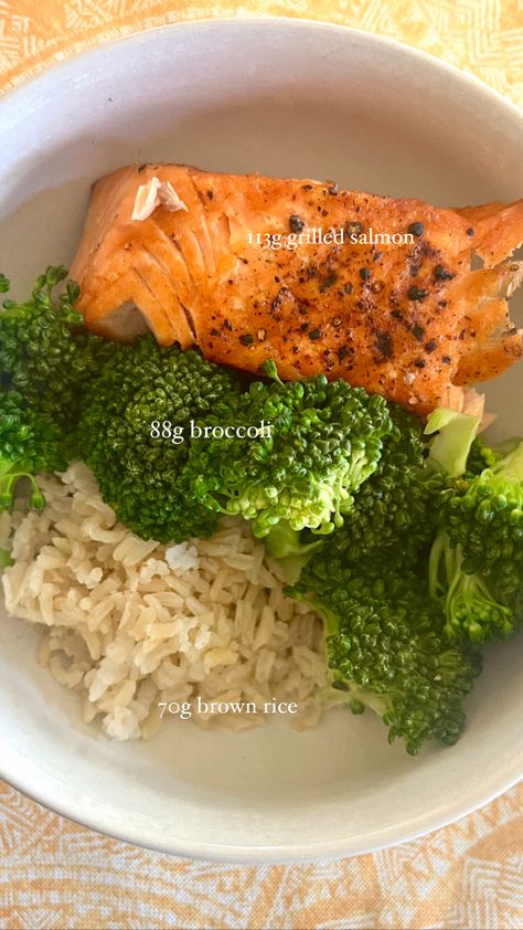 Healthy Lunch Calorie Deficit, Food Recipes High In Protein, Easy Gym Meals, Simple Salmon Bowl Recipe, Meal Ideas Calorie Deficit, Healthy Protein Meals Aesthetic, Healthy Black Recipes, Healthy Dinner Recipes Calorie Deficit, Calorie Deficit Dinner Recipe