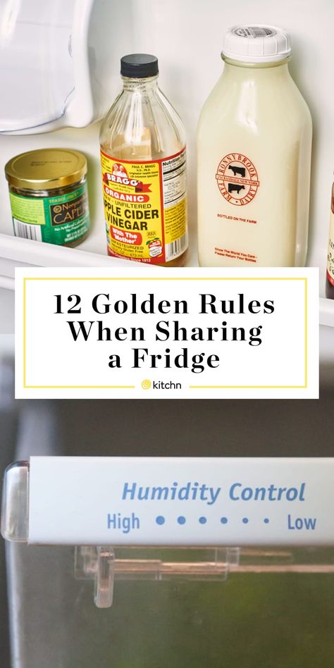 12 Things You Wish Your Roommate (Spouse! Kids! Etc!) Knew When It Comes to Sharing the Fridge Shared Fridge Organization, Fridge Organization Ideas Roomates, Fridge Organization For Roommates, Fridge Organization Roommates, Kitchen Organization Roommates, Sharing Fridge With Roommates, Fridge Organization With Roommates, Roommate Fridge Organization, Shared Fridge With Roommates