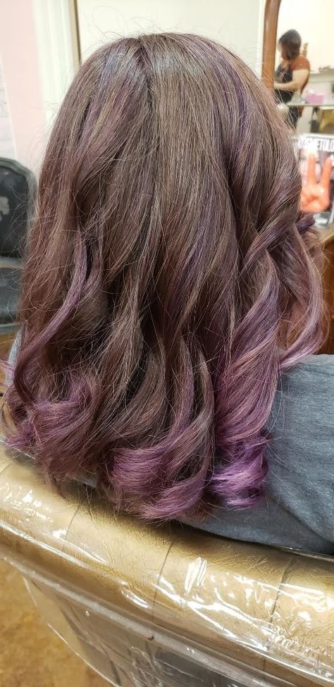 No Bleach Highlights, Bleach Highlights, Purple Hair, My Hair, Bleach, Highlights, Long Hair Styles, Hair Styles, Purple