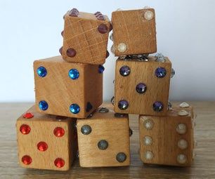 Projects - Instructables Diy Dice, Wooden Dice, Embossing Machine, Sanding Block, Wooden Cubes, Wood Stand, Metallic Foil, Wooden Diy, Decorative Objects