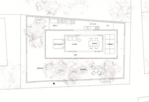 House N plan - Sou Fujimoto - 2008 House N Sou Fujimoto, Sou Fujimoto House, Housing Plans, Sou Fujimoto, Architectural Models, Architecture Model, Container House, Small Space, House Plan