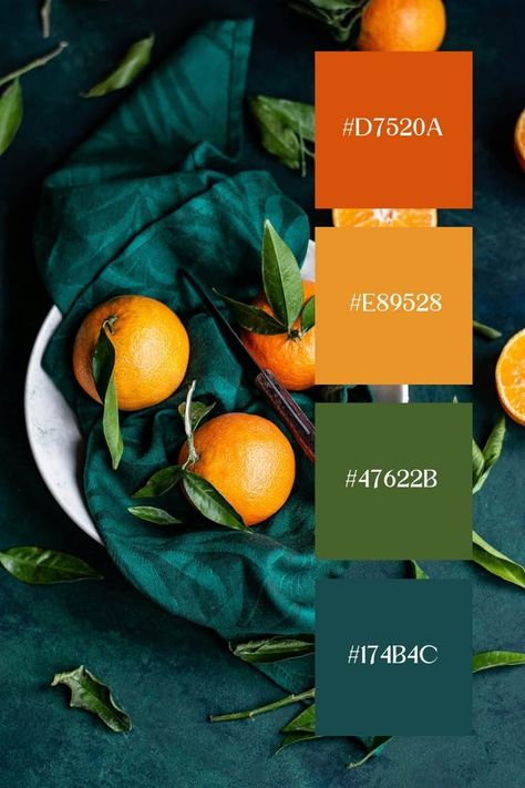 Blue Green Orange Yellow Color Palette, Bright Natural Colour Palette, Orange Green Gold Color Palette, Teal Yellow Red Color Palette, Deep Orange Color Palette, Colors That Go Well With Dark Green, Color Palette With Black And White, Color Pallets With Green, Color Palette Orange Green