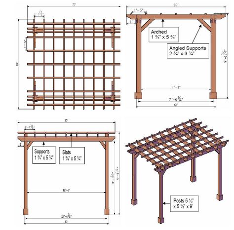 Drawing Your Own Pergola Plans Triangle Pergola, Porch Swing Plans, Pergola Plans Design, Small Pergola, Cheap Pergola, Building A Porch, Building A Pergola, Pergola Attached To House, Metal Pergola