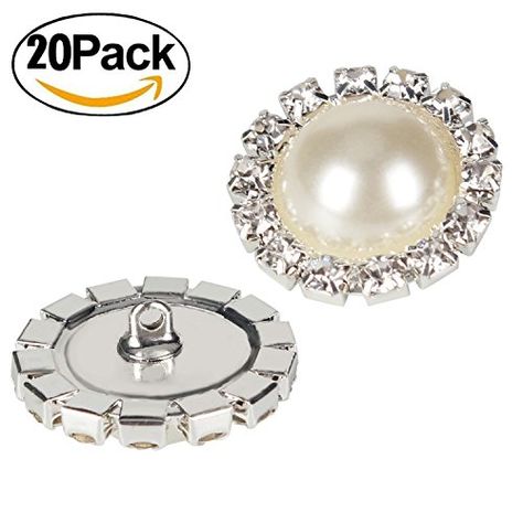 Wholesale 20 PCS Retro Vintage Round Crystal Ivory faux Pearl Rhinestone Buttons Bulk18MM Shank >>> Learn more by visiting the image link-affiliate link. #Pearls Ivory Pearl, Crystal Brooch, Bridal Headband, Sewing A Button, Vintage Crystal, Quartz Stone, Clear Rhinestones, The Clothes, Flowers In Hair