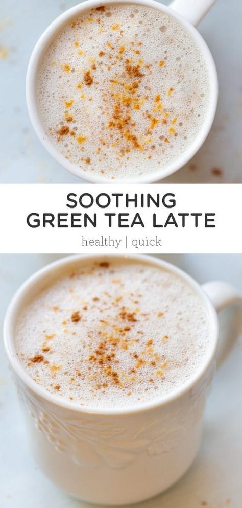 Vegan Matcha Latte, Homemade Green Tea, Green Tea Latte Recipe, Homemade Latte, Green Tea Drinks, Tea Latte Recipe, Matcha Latte Recipe, Milk Tea Recipes, Tea Drink Recipes