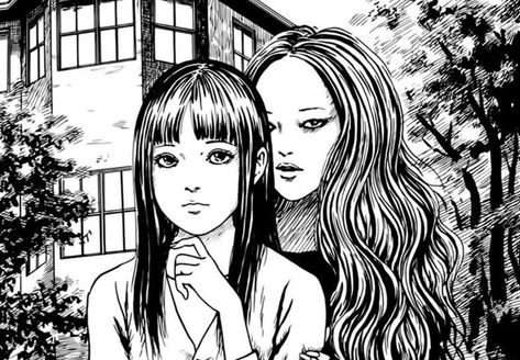 Whispering Woman, Junji Ito Icons, Debut Ideas, Japanese Animated Movies, App Anime, Japanese Horror, Junji Ito, Gothic Anime, Japanese Animation