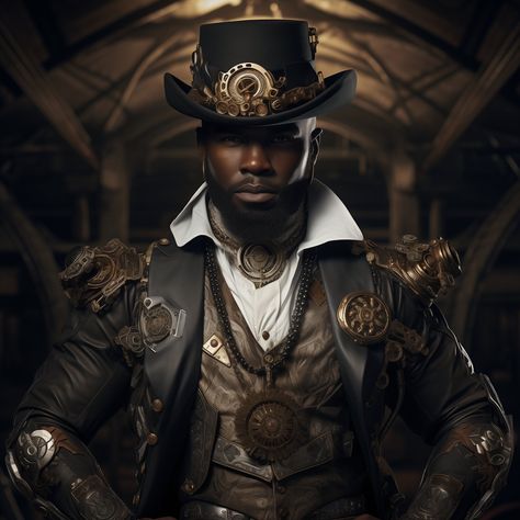 African Steampunk, Steampunk Outfits Male, Steampunk Fashion Men, Steampunk Fashion Women, Mens Dress Vests, Steampunk Character, Steampunk Man, Steampunk Vest, Steampunk Men