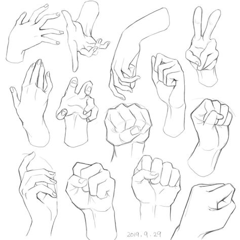 Hand Gesture Drawing, Hand Refs, Hand Ref, Hand Sketches, Hand References, Drawing Body Poses, Drawing Examples, Hand Drawing Reference, Anatomy Sketches