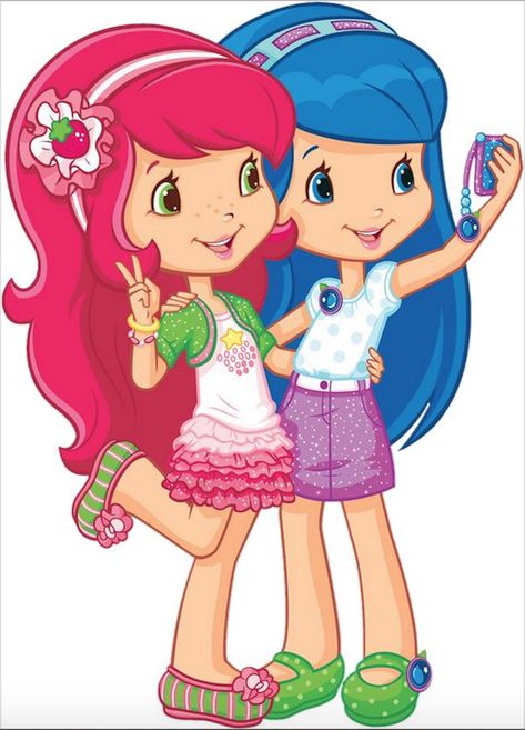 Cartoon Girls, Strawberry Shortcake, Flowers