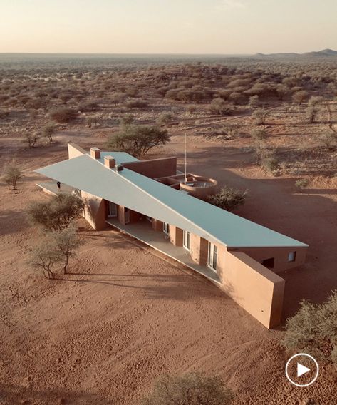 Farm Gate, Game Lodge, Rammed Earth, Vernacular Architecture, Real Estate Humor, Hunting Lodge, In The Desert, Residential Architecture, The Desert