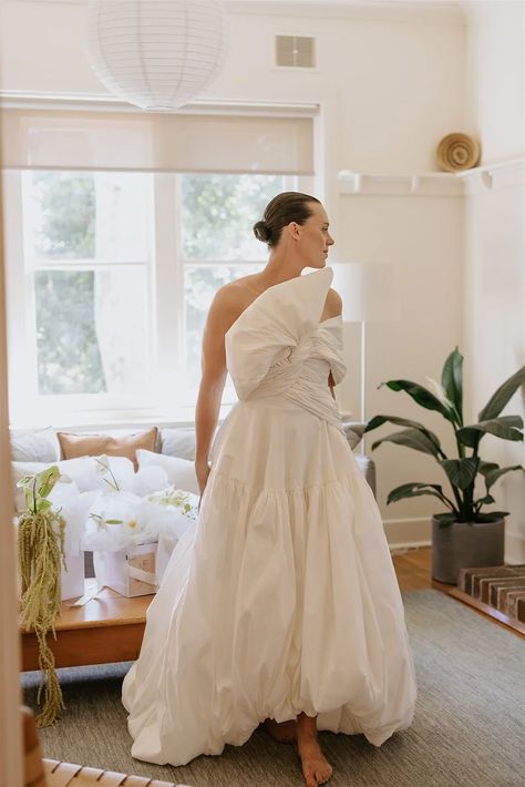 Harriet Gordon Bridal, Tiered Organza Wedding Gown, Voluminous Tiered Wedding Dress, Sarah Seven Wedding Dress Strapless, Watters Olena Gown, Australian Wedding Dress Designers, White Ballet Flats, Wedding After Party, Wedding Dress Guide