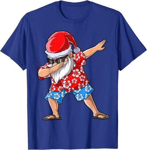 Christmas In July Outfit, Dance Pose, Xmas Design, Aloha Friday, Funny Santa Claus, Mele Kalikimaka, Surf Shirt, Surf Tshirt, Print Shorts