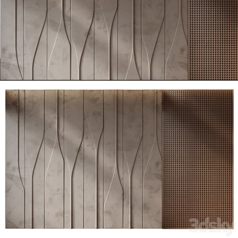 wall panels | set 273 - Other decorative objects - 3D model Wall Panel Design Modern Luxury, Stone Wall Cladding Texture, Wall Penal, Wall Cladding Texture, Walls Panels, Wall Cladding Interior, Dubai Islands, Architectural Wall Panel, Cladding Texture