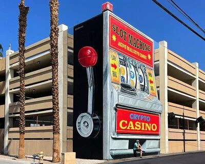 Life Is Beautiful Festival, Italian Futurism, Water Theme Park, 3d Mural, Downtown Las Vegas, Murals Street Art, Dutch Artists, Pop Surrealism, Vintage Typography