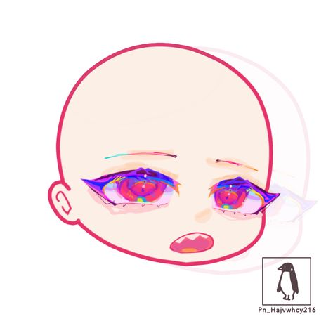 Gacha Eyes Edit, Eff Gacha, Gacha Eff, Cats Art Drawing, Gacha Art, Drawing Cartoon Faces, Eye Drawing Tutorials, Peach Aesthetic, Body Base Drawing