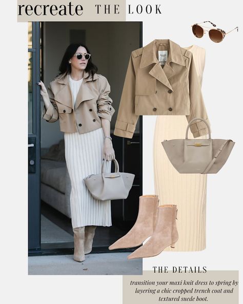 Comment OUTFIT for links to cropped trench coat outfits sent to your DM. 1-3? 3 Chic trench coat outfits to add to your spring wardrobe📌 if you’re looking to recreate some classy outfit ideas and share with a friend who needs help styling their neutral outfits *Comment OUTFIT for links sent to your DM *head to the link in my profile *follow @thegraydetails in the @shop.LTK * https://liketk.it/4FElH #neutrallook #neutralfashion #workwearstyle #timelessstyle #minimalstyle #chicstyle #monoc... Minimal Fall Outfit, Trench Coat Outfits, Casual Elegant Outfits, Trench Outfit, Classy Outfit Ideas, Cropped Trench Coat, Pleated Skirt Outfit, Neutral Outfits, Wardrobe Refresh