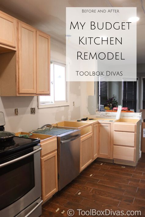 Here we go again! Check out this great post on another Kitchen Remodel with @toolboxdivas! Learn how we were able to renovate our new kitchen, on a budget! #kitchen #remodel #budget #beforeandafter #renovate #diy #decor #homemaintenance #makeover Cheap Bedroom Remodel, Cheapest Kitchen Remodel, 1990s Kitchen Makeover, Patio Remodel On A Budget, Easy Kitchen Refresh, Updating A Kitchen On A Budget, New Kitchen On A Budget, Realistic Home Ideas, Low Budget Kitchen Makeover