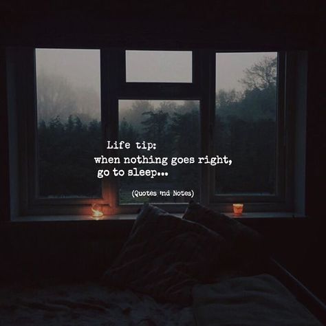 Nothing Goes Right Quotes, Sleep Thoughts, Funny Sleep, Sleep Funny, Quotes And Notes, Trendy Quotes, English Quotes, Good Life Quotes, Go To Sleep