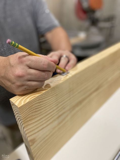 DIY Floating Shelves | DIY open kitchen shelving | How to install a floating shelf | Step by step floating shelf tutorial | How to make a floating shelf | A simple trick to install a floating shelf | The best stud finder | How to find studs | #TheNavagePatch #easydiy #DIY #kitchen #Farmhouse #tutorial #shelves #organization #homedecor #decorating | TheNavagePatch.com Floating Shelves With Black Brackets, How To Install Shelves On Wall, Diy Floating Tv Shelf, Diy Long Shelf, How To Make A Floating Shelf, Shelf Above Tv, Diy Wall Shelf, Butcher Block Shelves, Floating Shelf Plans