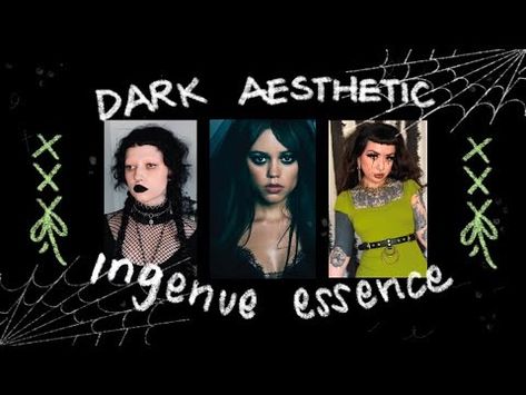 Dark Aesthetic Essences: Ingenue Essence Analysis - YouTube Dark Ingenue Essence, Dark Ingenue Aesthetic, Ingenue Aesthetic, Clothing Videos, Ingenue Essence, Dark Aesthetics, True Winter, Color Season, Aesthetic Colors