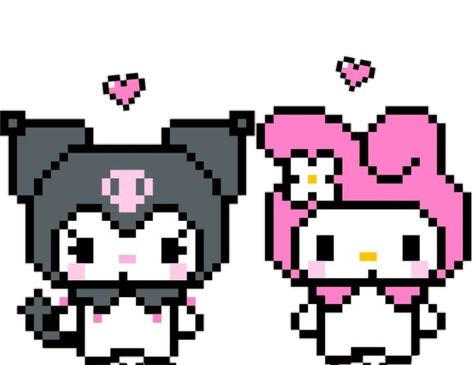 🌸sesshoumaru🌸 — Kuromi And My Melody 8bit 816 Kuromi And Melody, Sanrio Crafts, Baby Coloring Pages, Planner Icons, Kuromi My Melody, Hello Kit, Dreamcore Weirdcore, Hello Kitty Art, Simple Wallpapers