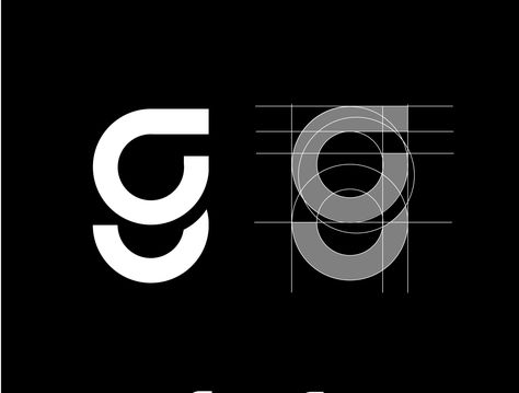 Go Logo Design Letters, G Typeface, G Typography Logo, G Logo Ideas, Circular Logo Design Inspiration, G Logo Design Ideas, G Logo Design Letter, G Letter Design, Mg Monogram