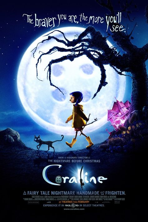 Coraline Art, Laika Studios, Coraline Movie, Animated Movie Posters, Coraline Aesthetic, Coraline Jones, Tim Burton Movie, Movie Poster Wall, Movie Covers