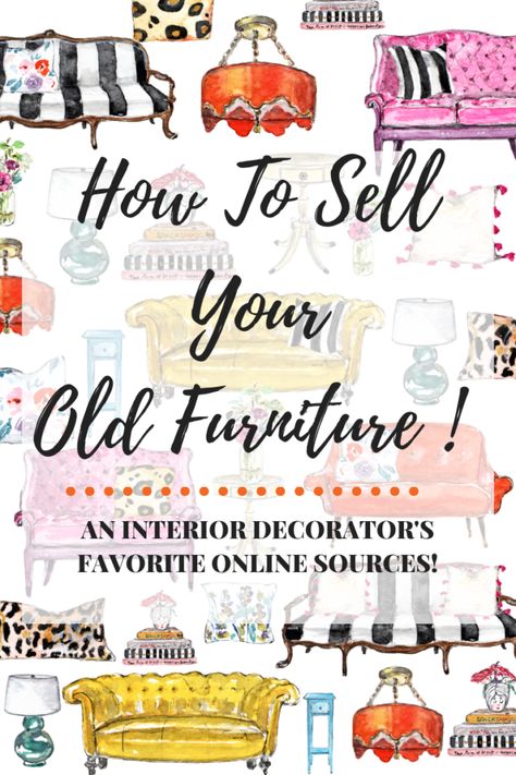 how-to-sell-your-old-furniture-online Home Decor Budget, Ebay Selling Tips, Rosewood Furniture, Start Decluttering, Lip Care Routine, Where To Sell, Consignment Furniture, Retro Living Rooms, Second Hand Furniture