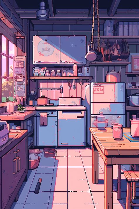 #rococo #pixelart #lofi #90s #aesthetic #anime #animeart #rooms #liminal #spaces #aiart #midjourney #midjourneyart #relaxing #wallpapers Lofi Astethic, Lofi Art Style, Anime Home Aesthetic, Lofi Digital Art, Lofi Aesthetic Interior, Pixel Art Living Room, Cozy Pixel Art Wallpaper, Lofi Artwork, Pixel Art Room