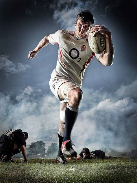 Rugby Portrait Photography, Rugby Advertising, Rugby Photoshoot, Rugby Portrait, Rugby Photography, Sport Photoshoot Ideas, Sports Portraits, Sports Advertising, Sport Photoshoot