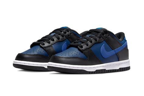 Nike Dunk Low Black Blue Release Info | HYPEBEAST Nike Set, Wing Boots, Exclusive Sneakers, Nike Dunk High, Air Jordan 3, Nike Air Max Plus, Jordan 5, Clarks Originals, Jordan 3