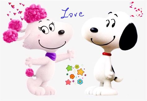 Peanuts Snoopy and his girlfriend Fifi Girlfriend Matching Pfp, Snoopy Girlfriend, Pets Movie, Peanuts By Schulz, Peanuts Charlie Brown Snoopy, Snoopy Funny, Peanuts Cartoon, Snoopy Pictures, Snoopy Love