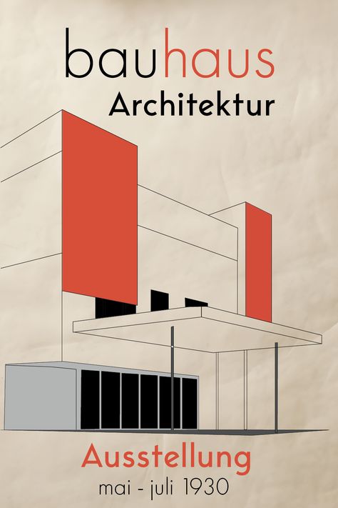 Celebrate a century of design influence with this powerful poster featuring Bauhaus-inspired architecture. Born from a school that left an indelible mark on the world of design, this artwork captures the Bauhaus principles of simplicity, functionality, and truth to materials. #BauhausArchitecture #Bauhaus #PosterDesign #GraphicDesign #PosterArt #DesignLegacy #DesignInspiration Architecture Poster Design Graphics, Bauhaus Architecture Interior, Bauhaus Design Architecture, Desk Posters, Bauhaus Graphic Design, Bauhaus Poster Design, Architectural Poster, Architecture Events, Building Graphic