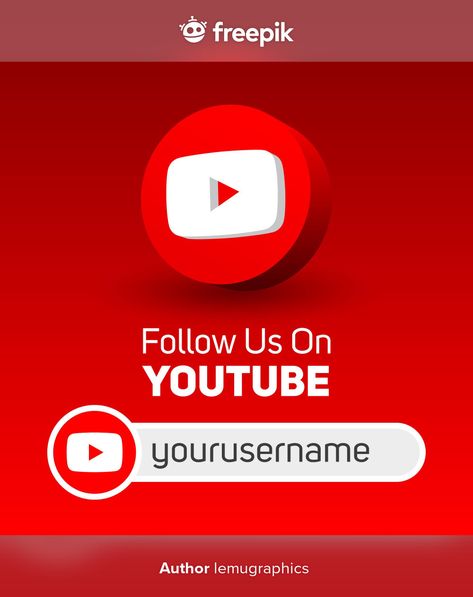 Follow us on youtube social media square... | Premium Vector #Freepik #vector #banner #social-media #marketing #network Youtube Community Post, Youtube Poster, Youtube Facts, Social Media Business Cards, Follow Us On Social Media, Graphic Design Flyer, Youtube Design, Facebook Banner, Youtube Channel Art