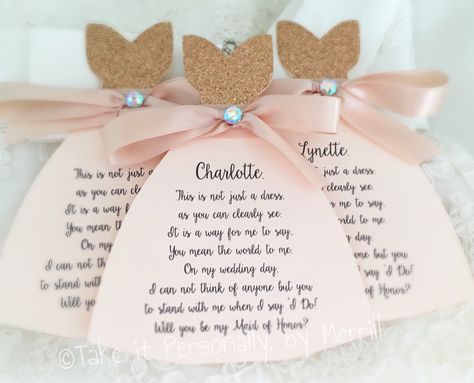 A personal favorite from my Etsy shop https://www.etsy.com/listing/277376756/will-you-be-my-bridesmaid-will-you-be-my Quinceanera Court Proposal, Quince Court, Quinceanera Court, Bridesmaid Invitations, Wedding Party Invitations, Quinceanera Pink, Pink Wedding Colors, Flower Girl Card, Be My Maid Of Honor