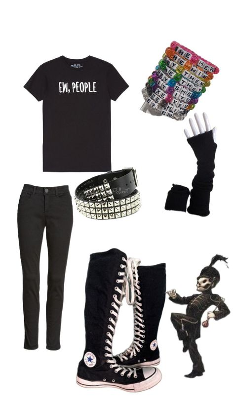 emo outfit!!1!1!!1 Gender Neutral Emo Outfits, Basic Emo Outfits, Emo Clothes For Girls, Emo Outfit Ideas, Hard Fits, Emo Outfit, Emo Clothes, Random Outfits, Outfit Collage