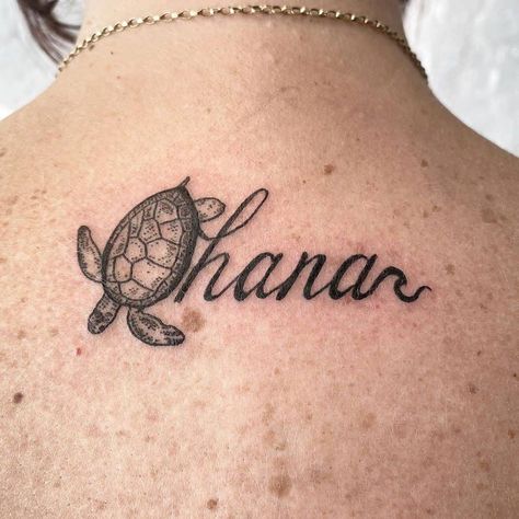 Top 50 Best Ohana Tattoos - [2021 Inspiration Guide] Ohana Tattoos, Script Tattoos, Ohana Tattoo, Rip Tattoo, Hawaii Tattoos, Peacock Tattoo, Lilo Und Stitch, Matching Sister Tattoos, Hawaiian Tattoo