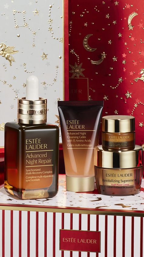 Holiday Skincare, Thank You Writing, Este Lauder, Skin Care Makeup, Advanced Night Repair, Holiday Set, Estée Lauder, Skincare Makeup, Acne Skin