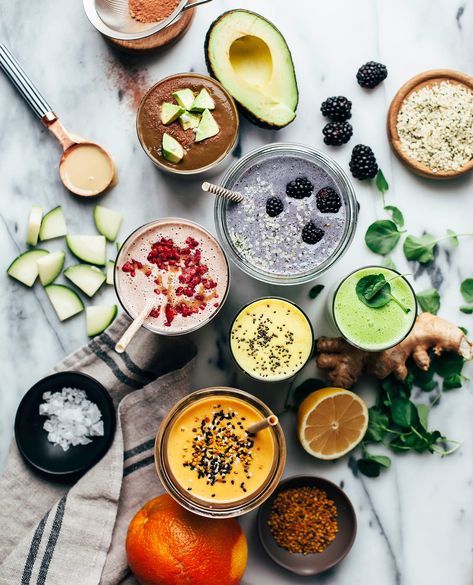 20 Healthy Vegan Smoothies | The First Mess Hazelnut Smoothie, Mango Avocado Smoothie, Vegan Smoothie Recipes, Pumpkin Smoothie, Superfood Smoothie, How To Roast Hazelnuts, Avocado Smoothie, Food Photography Inspiration, Vegan Smoothies