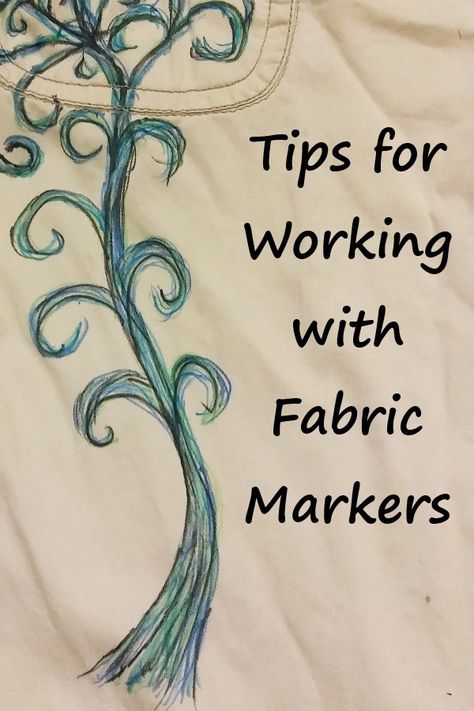 Drawing On Fabric Ideas Textile Art, Coloring On Fabric, How To Use Fabric Markers, Texta Pen Art, Diy Fabric Marker Shirt Design, Fabric Marker Ideas Shirts, Fabric Markers Ideas, T Shirt Drawing Ideas Fabric Markers, Embroidery To Cover Stains