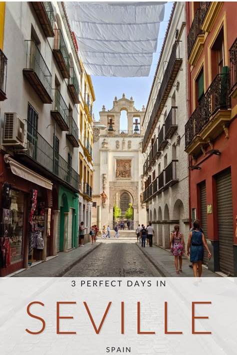 Discover the perfect 3-day Seville itinerary!  Explore the best things to do in Seville, Spain with our curated guide. From historic landmarks like the Alcázar to savoring tapas in charming neighborhoods, make the most of your Spain travel with our recommendations on how to spend 3 days in Seville, Spain. Seville Itinerary, Backpacking Spain, Europe Travel Outfits, Historic Landmarks, Spain Culture, Packing For Europe, Spain Travel Guide, Travel Spain, Europe Trip Itinerary