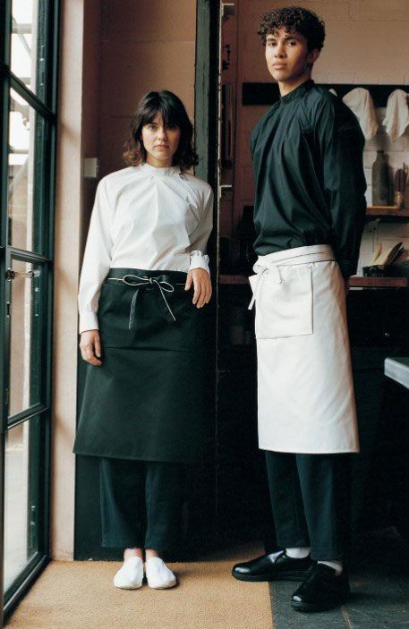 Ideas For Cafe, Waiter Uniform Design, Waitstaff Uniform, Barista Uniform, Waiter Outfit, Bar Uniform, Barista Outfits, Cafe Uniform, Waiter Uniform