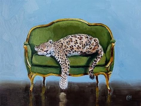 Daily Painters, Leopard Skin, Jungle Animal, Daily Painting, Art Collage Wall, Funky Art, Whimsical Art, Daily Art, Art Gallery Wall