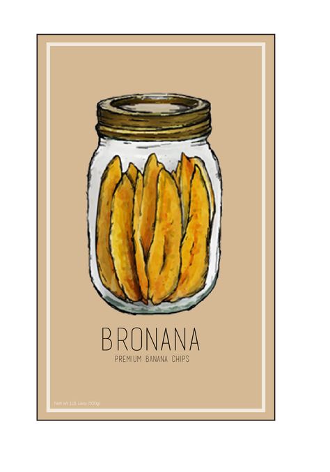 BRONANA / BANANA CHIPS DESIGN PACKAGING Chips Drawing, Banana Packaging, Chips Design, Dried Bananas, Banana Chips, Morning View, Paint Chips, Design Packaging, Bananas