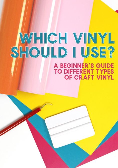 Are you overwhelmed by the many different types and varieties of vinyl? Are you not sure which vinyl to use on a mug, on wood, on shirts, for glass etching, etc.? Then, this is the post for you! Learn all about the different types of vinyl, and find out what you need. Vinyle Cricut, Fun Diy Craft Projects, Projets Cricut, Cricut Projects Beginner, Cricut Craft Room, Diy Cricut, Cricut Tutorials, Mason Jar Diy, Cricut Projects Vinyl